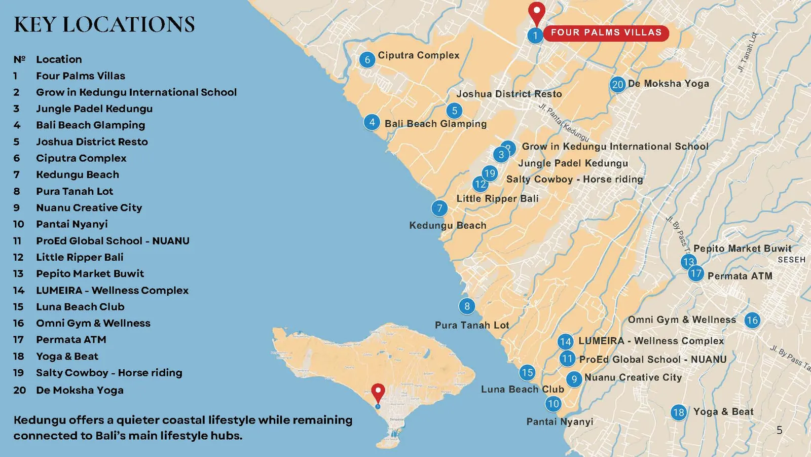 Four Palms location map